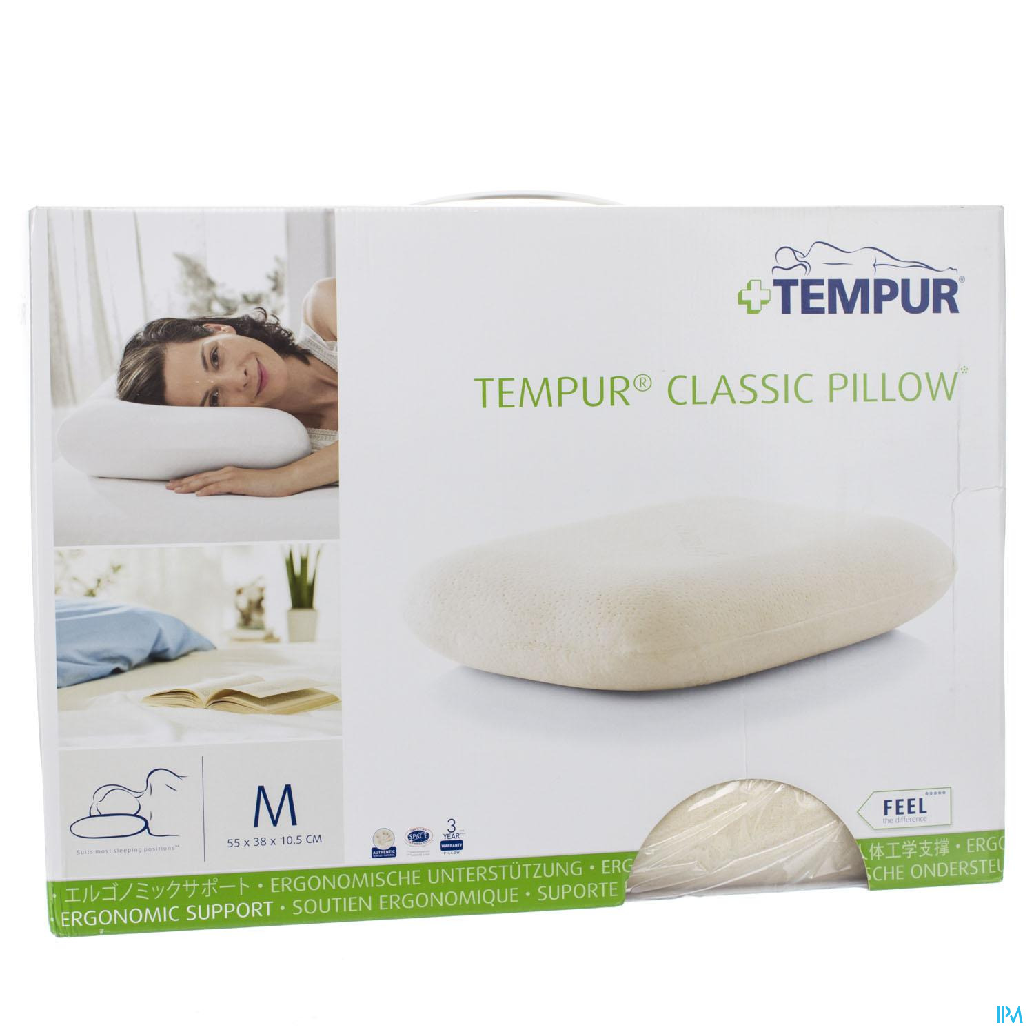 Tempur Oreiller Classic Hsse Vel.stand 55x38x10,5 - Pharma Online