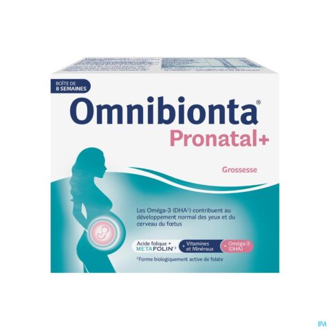 Omnibionta Pronatal+ Formule Améliorée 56 Comprimés + 56 Gélules