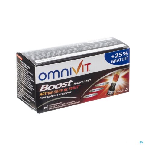Omnivit Boost Instant Fl 8x15ml + 2 Gratuit