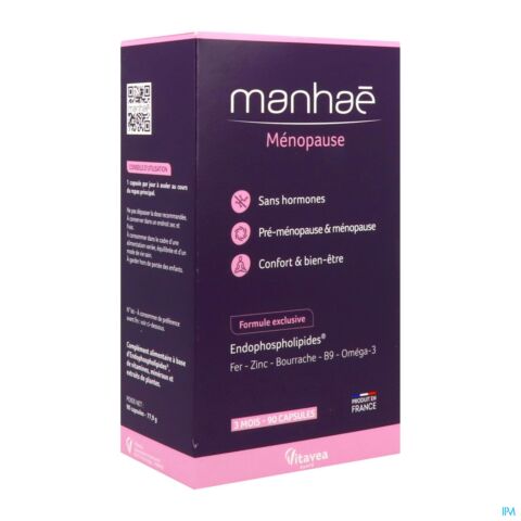 Nutrisanté Manhaé Pré-Ménopause & Ménopause 3 Mois 90 Comprimés