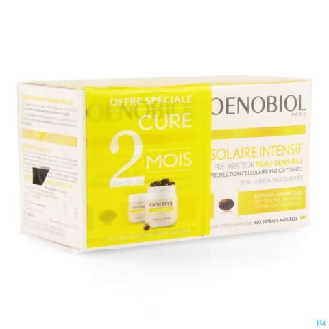 Oenobiol Solaire Intensif Nutriprotection Cure 2 Mois Peau Claire 60 Gélules