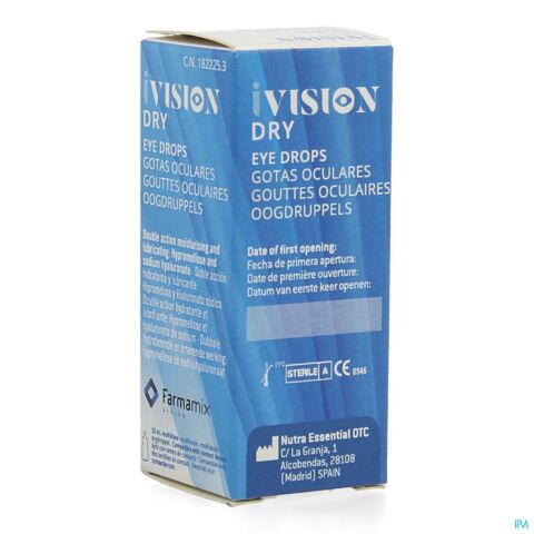 Ivision Dry Gouttes Oculaires 10ml