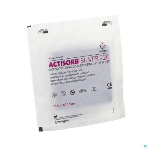 Actisorb Silver 220 Cp 10,5x10,5cm 1 Mas105de