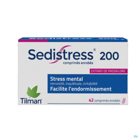 Sedistress 200mg Stress Mental 42 Comprimés
