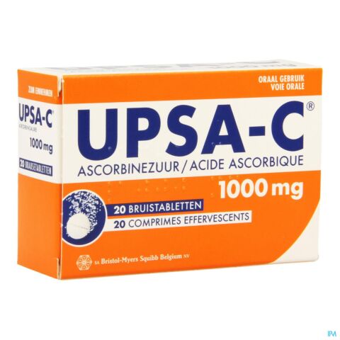 Upsa-C 1000mg 20 Comprimés Effervescents