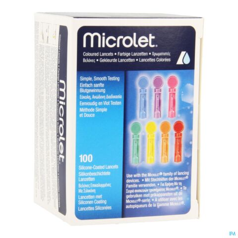 Bayer Microlet Lancettes Ster Couleur 100
