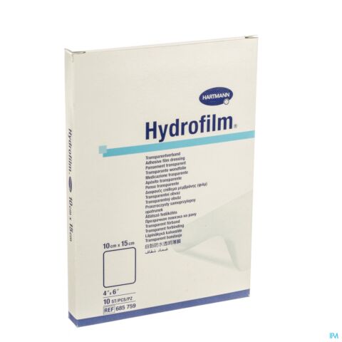 Hartmann Hydrofilm Pansement Transparent Autoadhésif 10cmx15cm 10 Pièces
