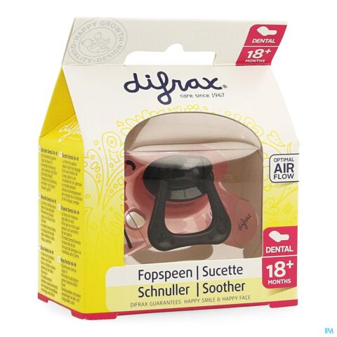 Difrax Sucette Sil Dental Xtra Forte Girl Plus18m 342