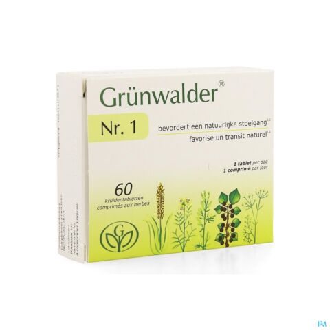 Grünwalder Nr.1 Transit Intestinal 60 Comprimés aux Herbes