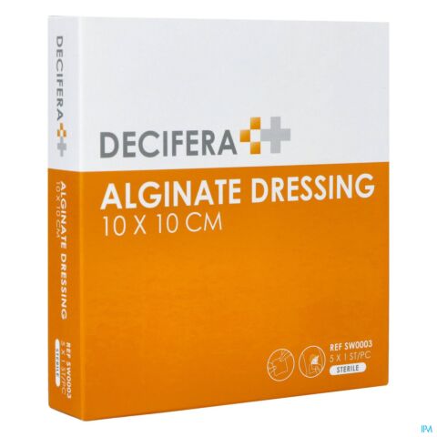 Decifera Alginate Dressing 10x10cm 5