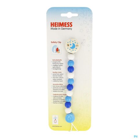 Heimess Attache Sucette Bois Bleu H9216