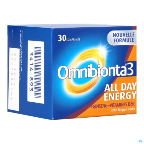 Omnibionta 3 All Day Energy 30 Comprimés