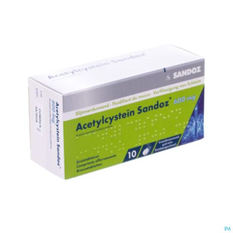 Acetylcystein Sandoz 600mg Comp Eff. 10