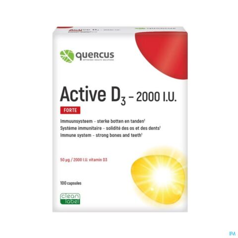 Quercus Active D3 2000 I.u. Caps 100