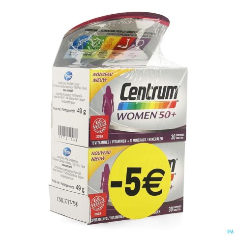 Centrum Women 50+ Duopack Comp 2x30 -5