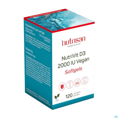 Nutrivit D3 2000 Iu Vegan Caps 120 Nutrisan