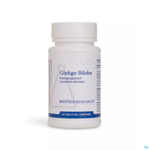 Ginkgo Biloba 24% Biotics Comp 60