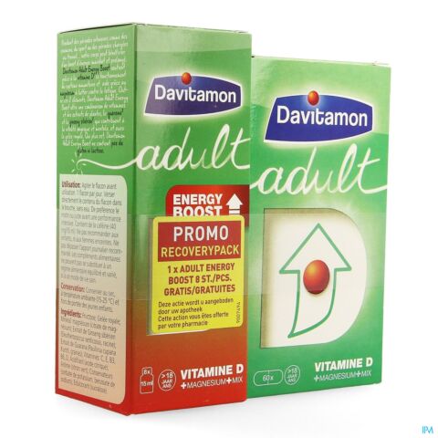 Davitamon Adult Comp 60 + Adulte Boost Comp 8