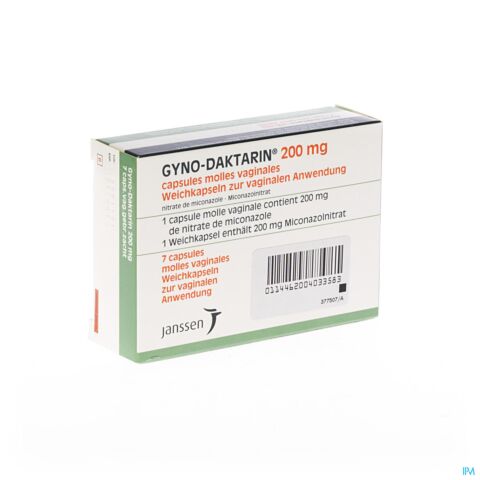 Gyno-Daktarin 200mg Capsule Molle Vaginale 7 Pièces