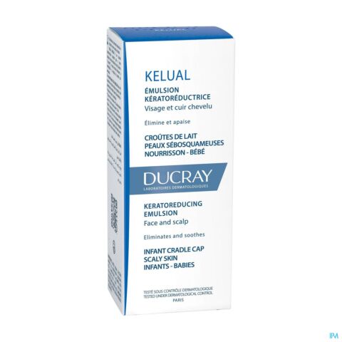 Ducray Kelual Emulsion Kératoréductrice Croûtes de Lait Peaux Sébosquameuses Tube 50ml