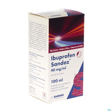 Ibuprofen Sandoz 200mg/5ml X 100ml Or Susp 4%