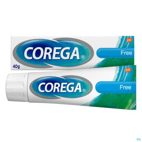 Corega Free Crème Adhésive pour Prothèse Dentaire Tube 40g