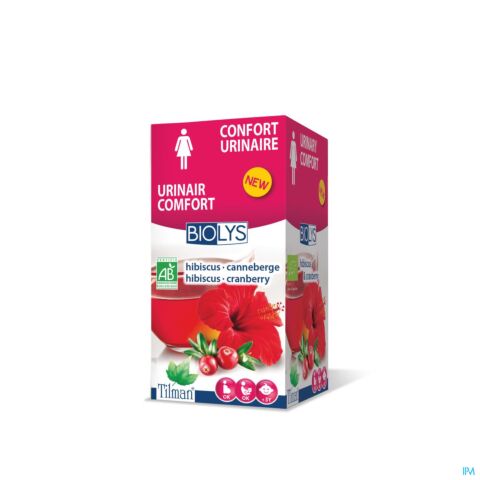 Biolys Confort Urinaire Tisane Hibiscus-Canneberge 20 Infusions