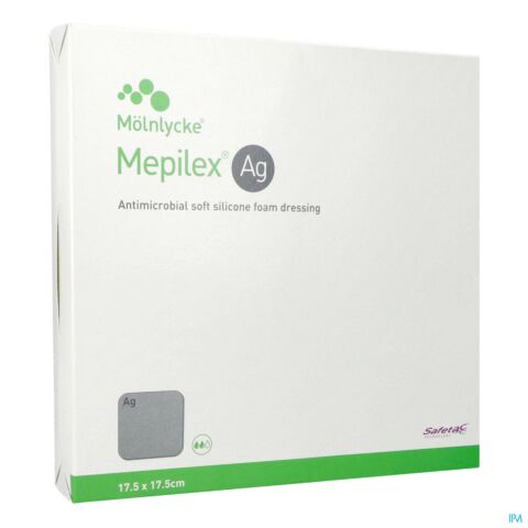 Mepilex Ag Pansement Steril 17,5x17,5cm 5 287321