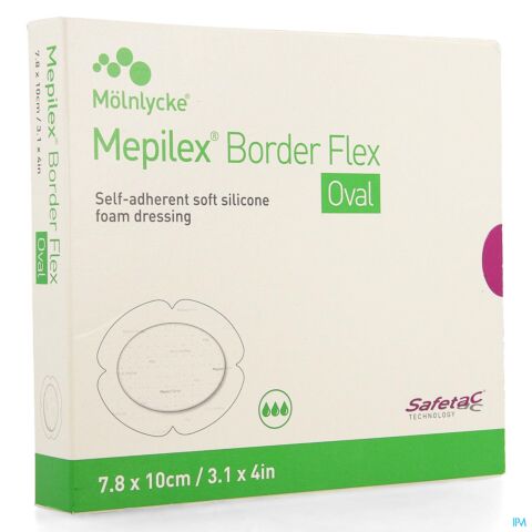 Mepilex Border Flex Oval Pans 7,8x10cm 5 583500