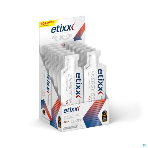 Etixx Performance Nutritional Energy Gel Cola 12x38g