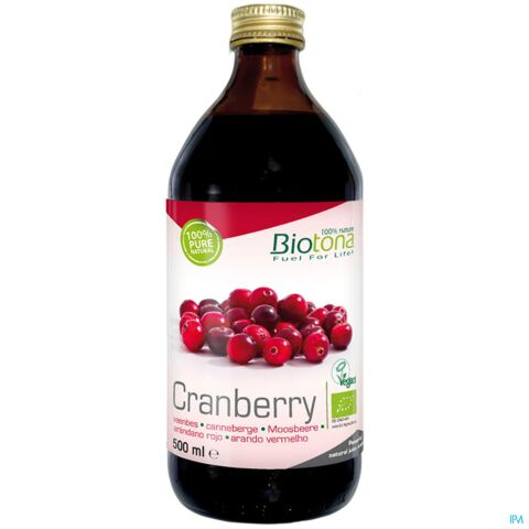Biotona Cranberry Jus Concentre Bio 500ml