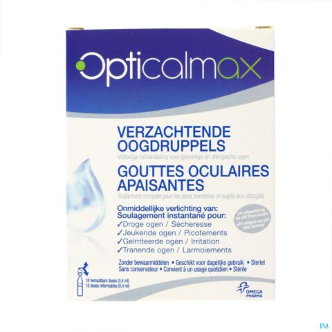 Opticalmax Gutt Yeux Refer. 18x0,4ml