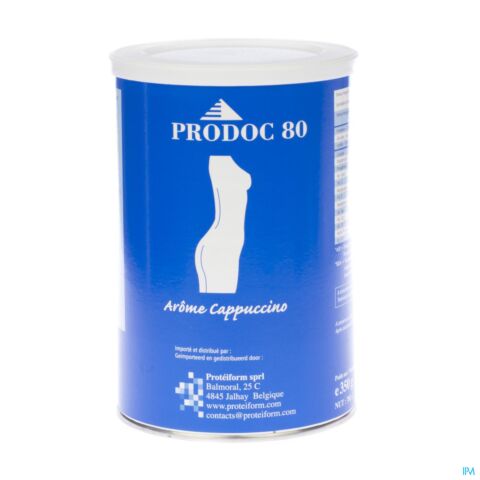 Prodoc 80 Poudre Milk-shake Cappuccino 350g