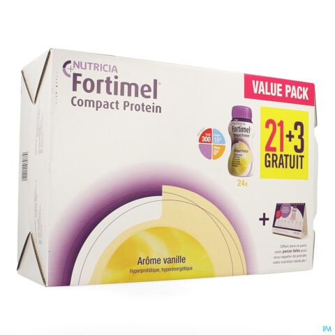 Fortimel Compact Prot. Value Pack Vanil.125ml 21+3