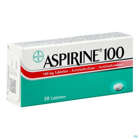 Aspirine 100mg 30 Comprimés