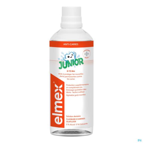 Elmex Junior Solution Dentaire Sans Alcool Flacon 400ml