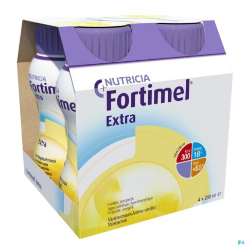 Fortimel Extra Vanille Bouteille 4x200ml