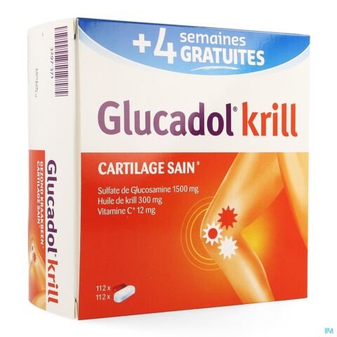 Glucadol Krill Promo 4 Semaines Gratuites 112 Comprimés + 112 Gélules