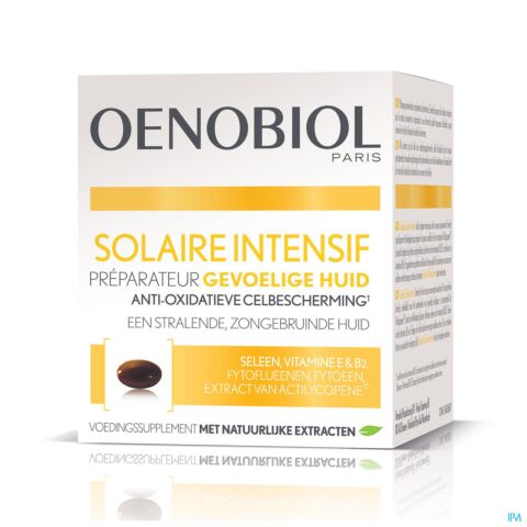 Oenobiol Solaire Intensif Peau Claire 30 Gélules