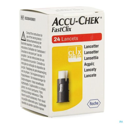 Accu-Chek FastClix 24 Lancettes
