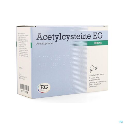 Acetylcysteine EG 600mg 30 Sachets