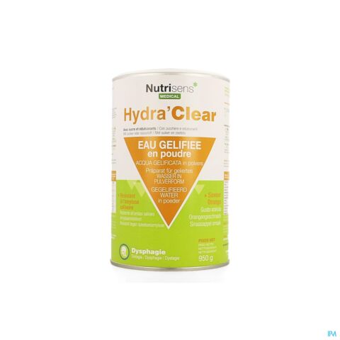 Hydra Clear Sucre Edulcorants Orange 950g