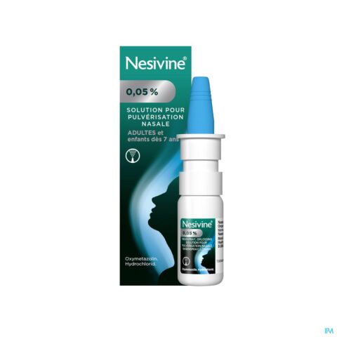 Nesivine 0,05% Solution pour Pulvérisation Nasale Adultes & Enfants dès 7 Ans Spray 10ml