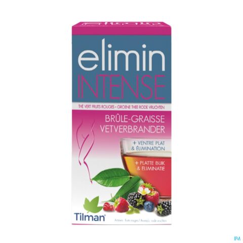 Tilman Elimin Intense Brûle-Graisse Thé Vert-Fruits Rouges 20 Infusions