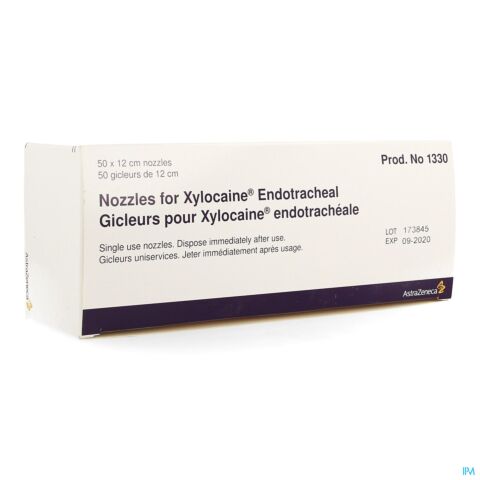 Xylocaine N/ster. Embouts/doppen 50 - 120 Mm