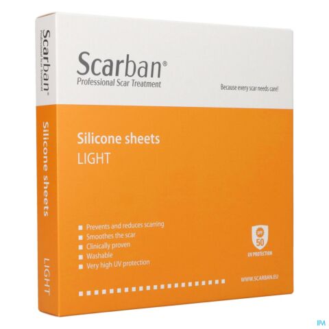 Scarban light bandage sil. lav. +50ml 5x30cm 2