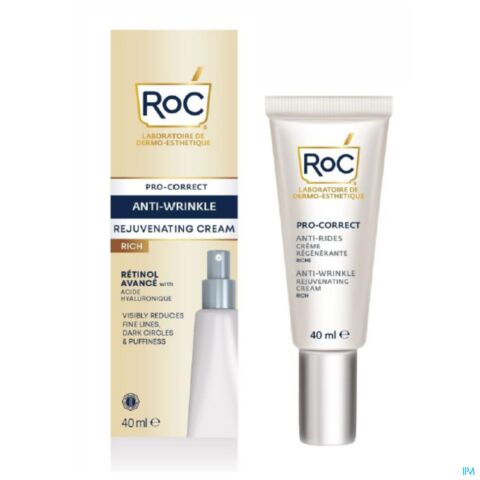 Roc Pro Correct A/wrinkle Rejuv.cream Rich Fl 40ml
