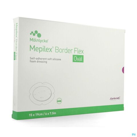 Mepilex Border Flex Oval Pans 15x19cm 5 583400
