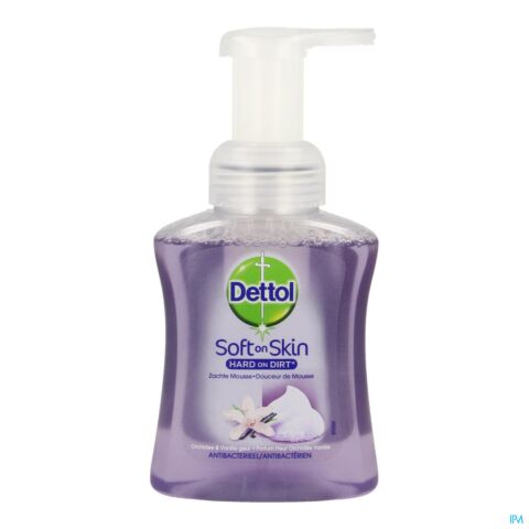 Dettol Soft on Skin Savon pour les Mains Fleur d'Orchidée & Vanille Flacon Pompe 250ml