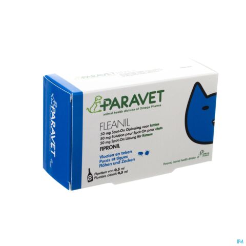 Paravet Fleanil 50mg Chat Pipet 8